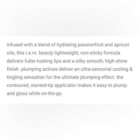 NWT R.E.M. REM Beauty On Your Collar Plumping Lip Gloss Detention Sealed Boxed - Picture 8 of 12